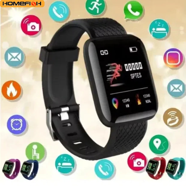 Multifunction Smart Watch For Men Women Kids Message Remind Music Control Sport Step Calories D13 Smartwatch Alarm Clock 116Plus