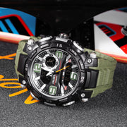 New Military Wrist Watches For Men SMAEL Brand 1921 Dual Time Zone Waterproof 50M Stopwatch Sport Watches 2023