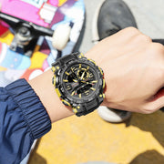 New Military Wrist Watches For Men SMAEL Brand 1921 Dual Time Zone Waterproof 50M Stopwatch Sport Watches 2023