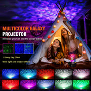 LED Star Galaxy Projector Ocean Wave Night Light Room Decor Rotate Starry Sky Romantic Porjectors Luminaria Decoration Gifts