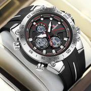 LIGE New Watches Mens Luxury Brand LED Digital Analog Waterproof Quartz Wristwatch Sports Chronograph Clock Relogio Masculino