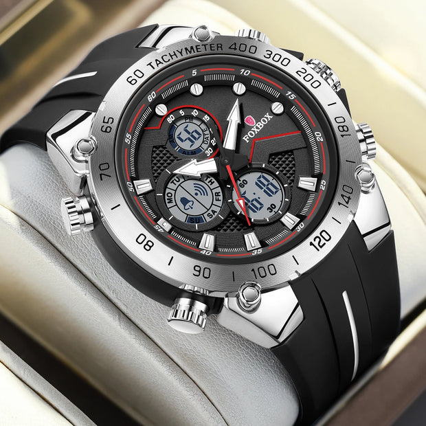 LIGE New Watches Mens Luxury Brand LED Digital Analog Waterproof Quartz Wristwatch Sports Chronograph Clock Relogio Masculino