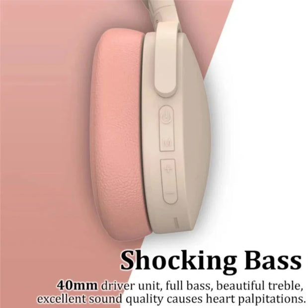 Wireless Headphones Bluetooth 5.3 9D HIFI Stereo Sound Headset Foldable Long Battery Life Heavy Bass Earphone 2025 NEW