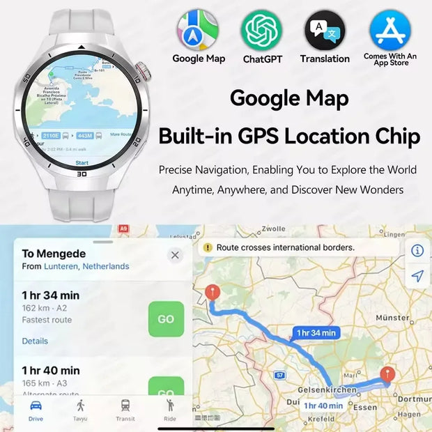 New Watch5 32GB Large Memory APP Download Smart Watch GPS Track Video Play Photo Album Bluetooth Call Smartwatch For Huawei 2025