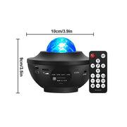 LED Star Galaxy Projector Ocean Wave Night Light Room Decor Rotate Starry Sky Romantic Porjectors Luminaria Decoration Gifts