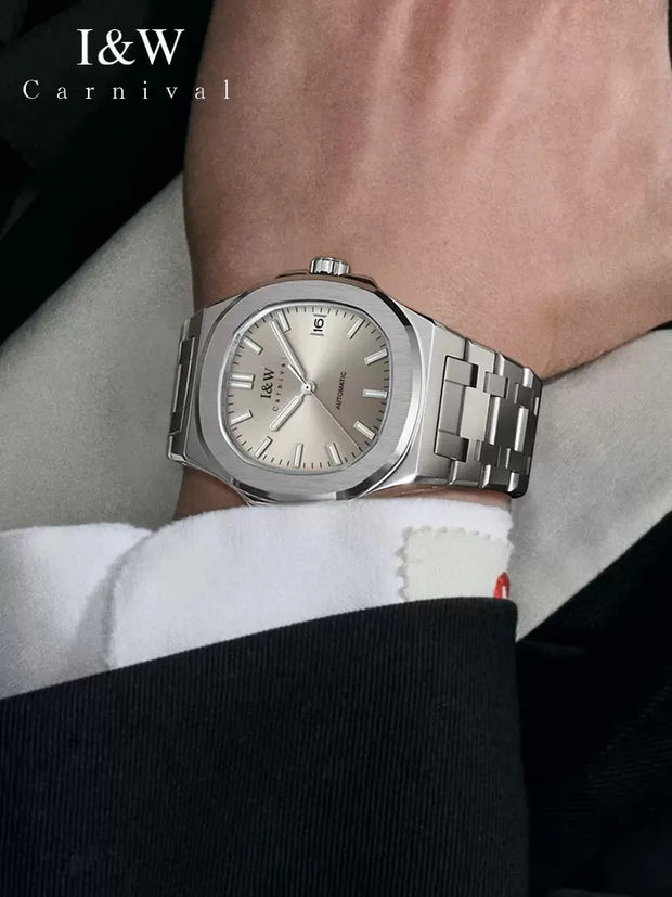 IW Watch for Men Original Automatic Mechanical Man Watches Steel Strap Waterproof Wristwatches Men's Luxury Brand Watch Reloj