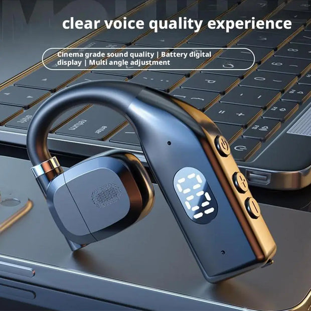 Earhooks Wireless Bluetooth 5.4 Headphones Gaming Sports Headset HiFi Stereo Noise Reduction Earbuds Earphone With Microphone
