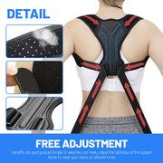 Posture Corrector for Men & Women (1PC) - Adjustable Back Brace for Shoulder Pain Relief & Instant Posture Improvement