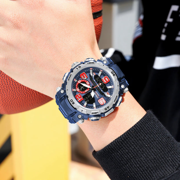 New Military Wrist Watches For Men SMAEL Brand 1921 Dual Time Zone Waterproof 50M Stopwatch Sport Watches 2023