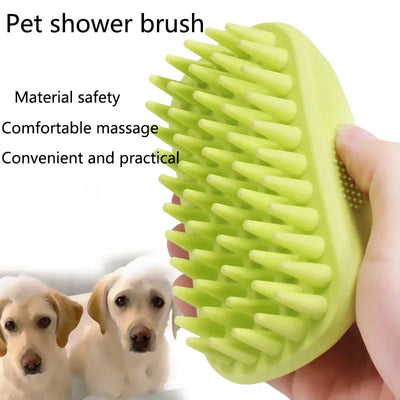 Pet Bath Brush Rubber Comb Hair Removal Brush Pet Dog Cat Grooming Cleaning Glove Massage Pet Hair Care Tool