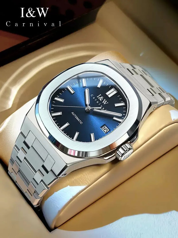 IW Watch for Men Original Automatic Mechanical Man Watches Steel Strap Waterproof Wristwatches Men's Luxury Brand Watch Reloj