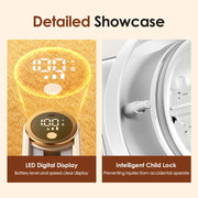 ﻿  Lint Remover for Clothing 3 Speeds LED Digital Electric Pellet Fluff Remover  Rechargeable Fuzz Fabric Shaver Sweater Hair