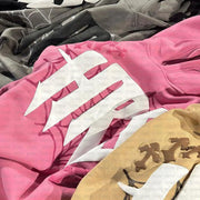 Hoodie Cobweb Print goth Punk Sweatshirt Men's hoodies Sport Coat Pullover Gothic Long Sleeve Oversized Hoodie Y2K jacket Emo