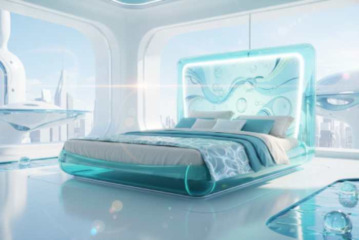 frutiger aero bed beautiful picture